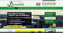 Desktop Screenshot of anchorvans.co.uk