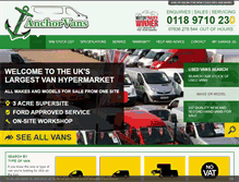 Tablet Screenshot of anchorvans.co.uk